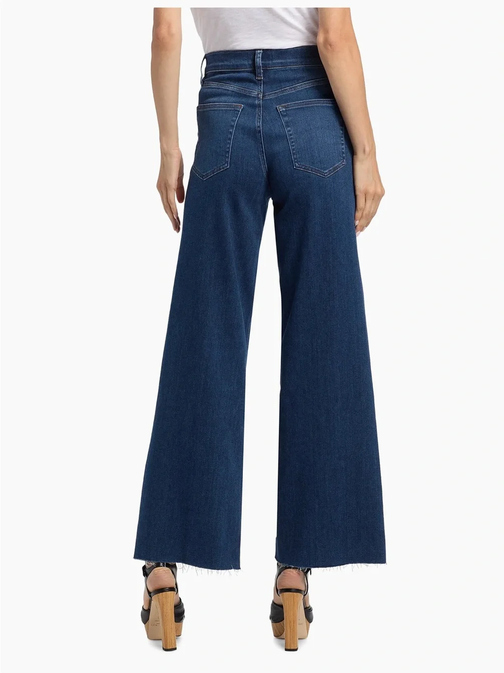 $298 Frame Le Slim Palazzo high rise wide leg jeans in Rinse NWT Size 25